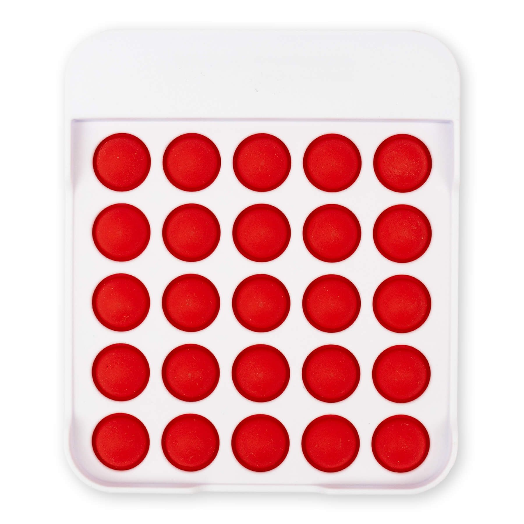 White with Red Buttons - Blank